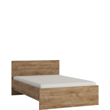 Łóżko 120 x 200 ze stelażem i materacem FRIZ02 Dąb Ribbeck FRIBO Podstawowe