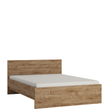 Łóżko 140 x 200 ze stelażem i materacem FRIZ03 Dąb Ribbeck FRIBO Podstawowe