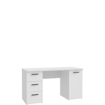 Biurko z 3 szufladami i szafką NET106 Biały MT311-120 Podstawowe