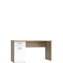 Biurko 140 cm z szufladą NET106 Dąb Sonoma / Biały MT936-Q36 Podstawowe