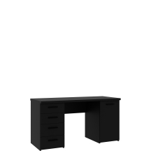 Biurko z 4 szufladami i szafką NET106 Czarny MT926-Z13M Podstawowe