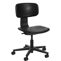 Fotel obrotowy biurowy ROBIN Czarny bez podnóżka Podstawowe