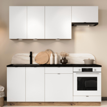 Zestaw mebli kuchennych 2,0 Dąb Artisan / Biała Alaska GIANNA Podstawowe