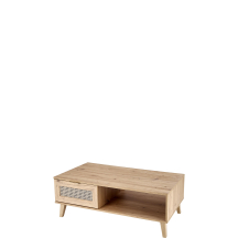 Stolik w stylu boho LAW-1 Dąb Artisan BORNEO Podstawowe