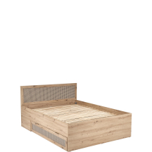 Łóżko 160 x 200 ze stelażem LOZ-160 Dąb Artian BORNEO Podstawowe