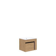 Szafka łazienkowa wisząca pod umywalkę 60 cm dąb złoty DUESA Podstawowe