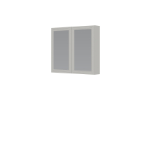 Szafka łazienkowa wisząca z lustrem 80 cm cashmere TORETO Podstawowe