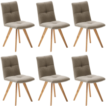 Zestaw krzeseł KLAIPEDA II KR160-MCA-COV15 6szt Podstawowe