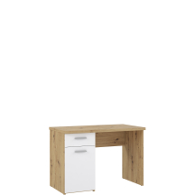 Biurko 110 cm z szufladą WNB935-C804 Biały / Dąb Artisan WINNIE Podstawowe