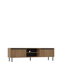 Szafka RTV ryflowana 312-2S Dąb Evoke OSAKA DĄB EVOKE Podstawowe