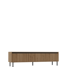 Szafka RTV pod telewizor ryflowana 303-3S Dąb Evoke OSAKA DĄB EVOKE Podstawowe