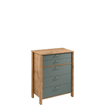 Komoda 5 szuflad K5S INDYGO SYPIALNIA GREEN Podstawowe