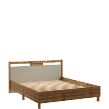 Łóżko 160 x 200 ze stelażem L160 INDYGO SYPIALNIA BEIGE Podstawowe