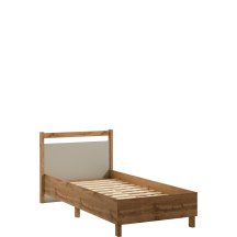 Łóżko 90 x 200 ze stelażem L90 INDYGO SYPIALNIA BEIGE Podstawowe