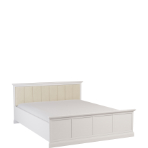 Łóżko 160 x 200 ze stelażem L160 LUCCA SYPIALNIA BIAŁY OPAL Podstawowe