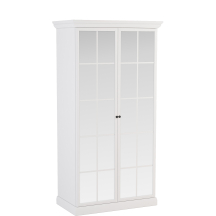 Szafa S2DL z lustrzanymi frontami LUCCA SYPIALNIA BIAŁY OPAL Podstawowe