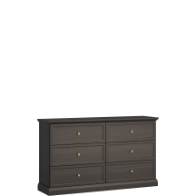 Komoda z szufladami K6S LUCCA SYPIALNIA CZARNY GRAFIT Podstawowe