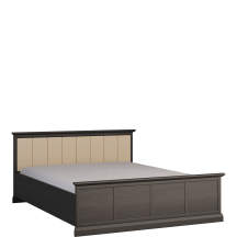 Łóżko 160 x 200 ze stelażem L160 LUCCA SYPIALNIA CZARNY GRAFIT Podstawowe