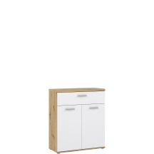Komoda 80 cm WNK431-C804 Dąb Artisan / Biały WINNIE Podstawowe