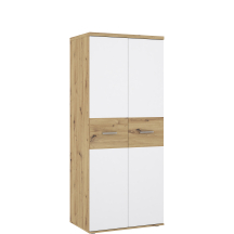 Szafa 2-drzwiowa 80 cm WNS92-C830 Dąb Artisan / Biały WINNIE Podstawowe