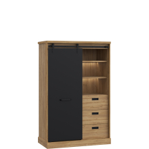 Regał z szafką i szufladami KZMR621LB-M328 KASZIMIRO Podstawowe