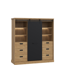 Regał duży z oświetleniem KZMR631B-M328 KASZIMIRO Podstawowe