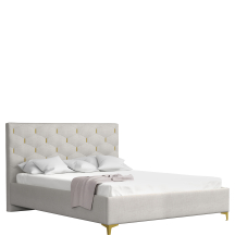 Łóżko tapicerowane CAFFE 180 x 200 ze stelażem i pojemnikiem Podstawowe