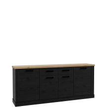 Komoda 2 szuflady 4 szafki DURK241-M954 Dąb Cabezone DURO Podstawowe