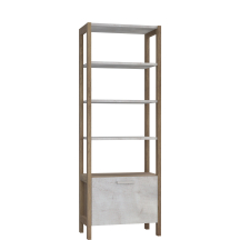 Regał z szafką DURR716-J10 Sosna Biała / Dąb Antyczny DURO Podstawowe