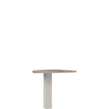 Element łączący dwa biurka DURB209-T75 Pinia Biała / Dąb Antyczny DURO Podstawowe