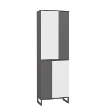 Szafa ubraniowa 4-drzwiowa QXLS721-M732 Szary QUAYLE Podstawowe