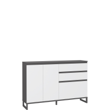 Szafka na buty 150 cm Lewa QXLK231L-M732 Szary QUAYLE Podstawowe