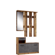 Przedpokój FOXI FOXD011-C943 Old- Wood Vintage / Beton Ciemnoszary Podstawowe