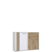 Komoda 1 szuflada 2 drzwi CDGK222-C881 Dąb Artisan / Biały CARDIGAN Podstawowe