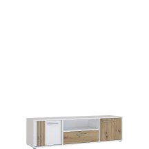 Szafka RTV CDGT132-C881 Dąb Artisan / Biały CARDIGAN Podstawowe