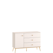 Komoda z szufladami 120 cm kaszmir SELGIN Podstawowe