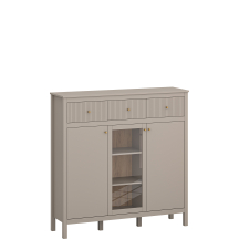 Kredens z szufladami Taupe KLEO Podstawowe