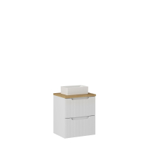 Szafka łazienkowa wisząca z umywalką 50 cm NOVA WHITE Podstawowe