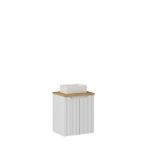 Szafka łazienkowa wisząca z umywalką 50 cm NOVA WHITE Podstawowe