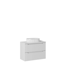 Szafka łazienkowa wisząca z umywalką 80 cm NOVA WHITE Podstawowe