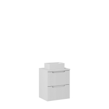 Szafka łazienkowa wisząca z umywalką 50 cm NOVA WHITE Podstawowe