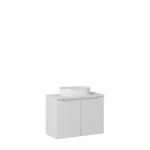 Szafka łazienkowa wisząca z umywalką 80 cm NOVA WHITE Podstawowe