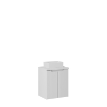 Szafka łazienkowa wisząca z umywalką 50 cm NOVA WHITE Podstawowe