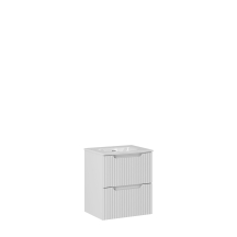 Szafka łazienkowa wisząca z umywalką 50 cm NOVA WHITE Podstawowe