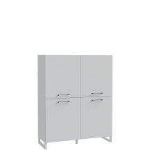 Komoda wysoka 4 szafki SQBK321-U58 Secret Grey SILBA Podstawowe