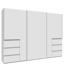 Szafa przesuwna 3-drzwiowa 270 cm W2QS13331-120 Biały WINN 2 Podstawowe