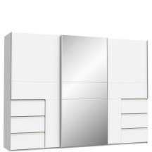 Szafa przesuwna 3-drzwiowa z lustrem W2QS13332-120 Biały WINN 2 Podstawowe