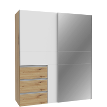 Szafa przesuwna 2-drzwiowa z lustrem 170 cm W2QS8233S-C830 WINN 2 Podstawowe