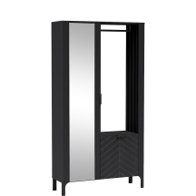 Garderoba MM-11 do przedpokoju Czarna MALUMI CZARNY Podstawowe