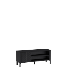 Szafka RTV MM-6 135 cm Czarna MALUMI CZARNY Podstawowe